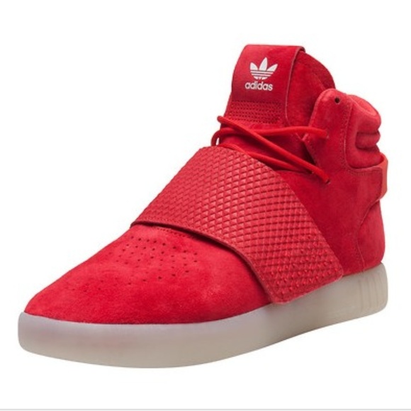 adidas Other - NWOB Adidas Intruder Strap Red Suede Mens Sneaker